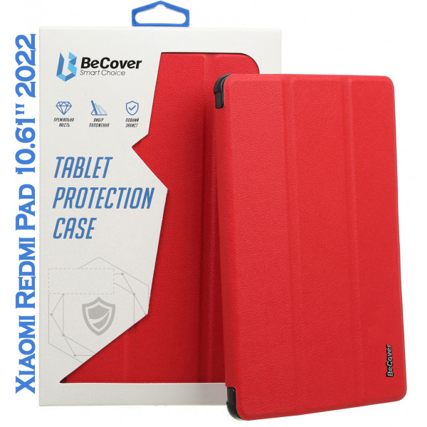 Фото - Чохол для планшета BeCover Smart Case for Xiaomi Redmi Pad 10.61'' 2022 Red (708728)