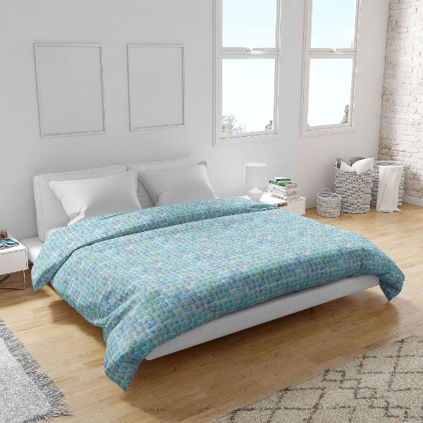 Фото - Пододеяльник двуспальный Home Line 175х215 горох у штрих (187481)