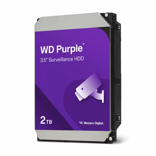 Фото - Жорсткий диск внутрішній Western Digital Purple 2TB 5400rpm (WD23PURZ)