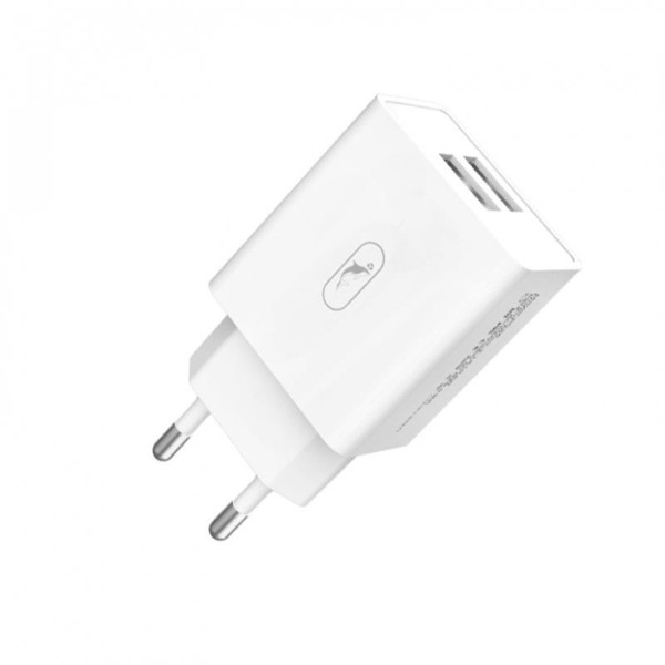 Фото - Мережевий зарядний пристрій SkyDolphin SC30 (2USB, 2.1A) White (MZP-000111)