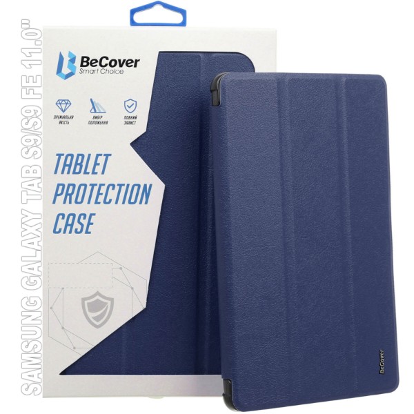 Фото - Чохол для планшета BeCover Smart Case for Samsung Galaxy Tab S9 (SM-X710/SM-X716)/S9 FE (SM-X510/SM-X516B) 11.0" Deep Blue (709891)
