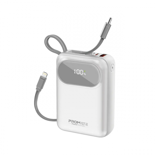 Фото - Батарея мобільна Promate 20000mAh (powerpod-20.white)