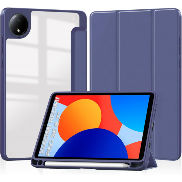 Фото - Чохол для планшета BeCover Soft Edge TPU з кріпленням для стілусу for Xiaomi Redmi Pad SE 8.7'' Deep Blue (712565)