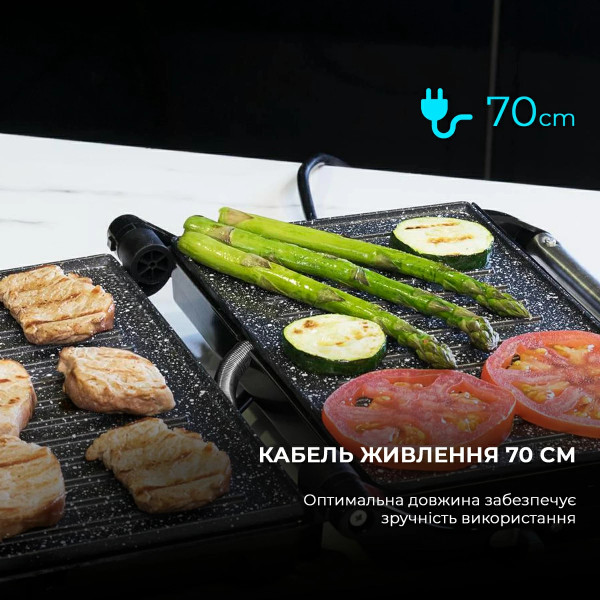 Фото - Гриль-барбекю електричний Cecotec Rock'nGrill 750 Full Open