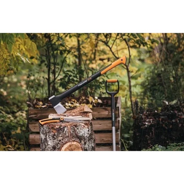 Фото - Набор садовых инструментов Fiskars Топор-колун L Х21 + Мультитул Gerber Lockdown Slim 16L (1015642105983)