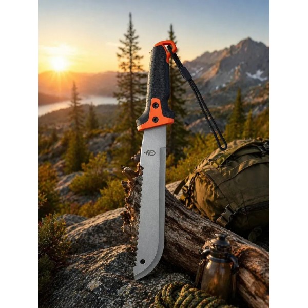 Фото - Набор садовых инструментов Fiskars Мачете Gerber Compact Clearpath + Нож-топорик Gerber DOWNWIND ULU (1024856105984)