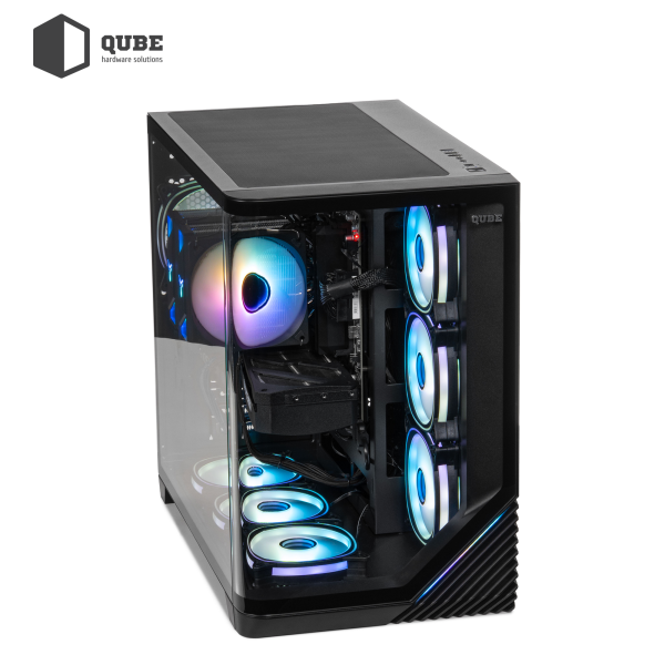 Фото - Системный блок QUBE QB Ryzen 7 7700 RTX 5070 Ti 16GB MRGb 321010Win (Ryzen77700RTX5070TI16GBMRGb321010Win)