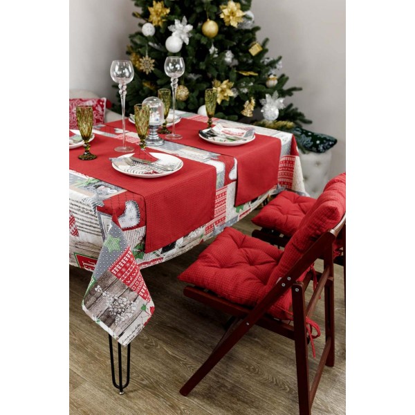 Фото - Скатертина прямокутна Прованс Merry Christmas 120x132 (031422)
