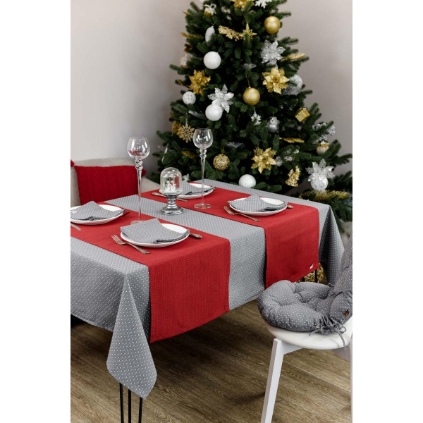 Фото - Скатертина раннер Прованс Merry Christmas червона 40x140 (031478)