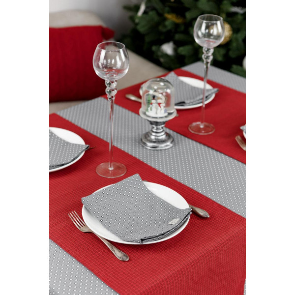 Фото - Скатертина раннер Прованс Merry Christmas червона 40x140 (031478)