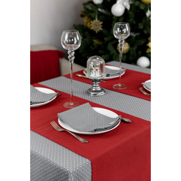 Фото - Скатертина раннер Прованс Merry Christmas червона 40x140 (031478)