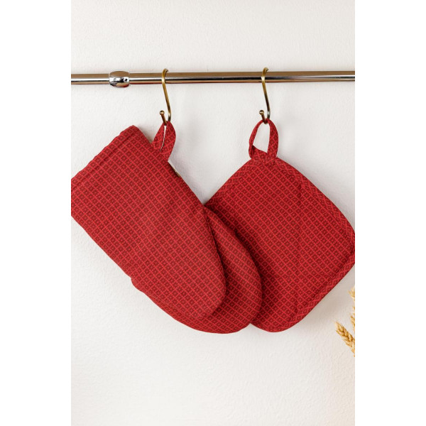 Фото - Прихватка-рукавиця Прованс Merry Christmas червона (031461)