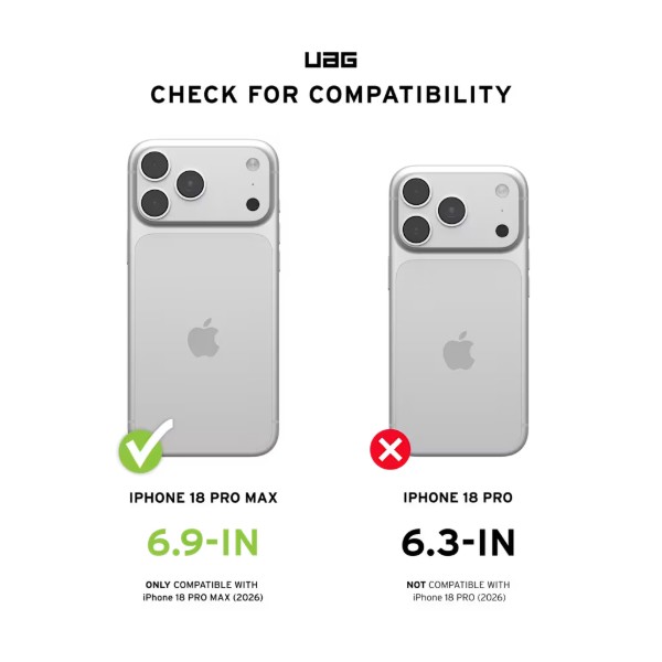 Фото - Чехол для смартфона UAG for iPhone 18 Pro Max, Monarch Pro Magsafe VEIL, Ash (114568113190)
