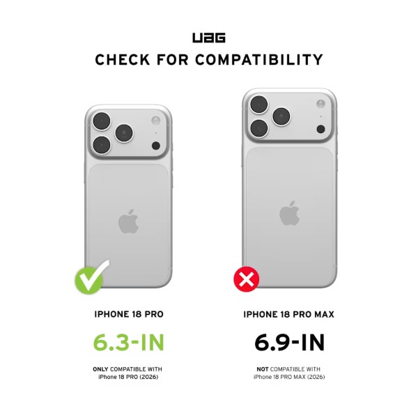 Фото - Чохол для смартфону UAG for iPhone 18 Pro Plyo LT Magsafe Ice/Smoke (11459311433B)