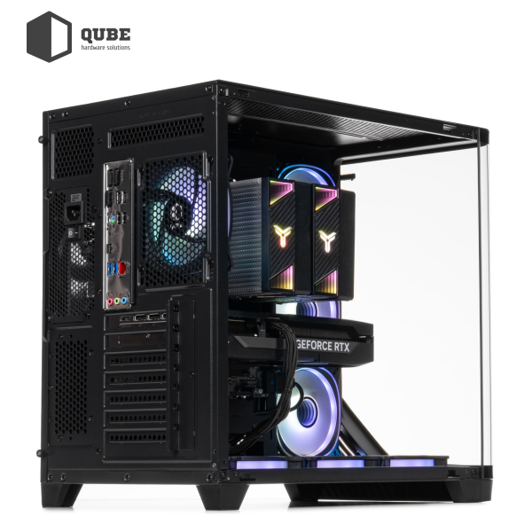 Фото - Системный блок QUBE QB Ryzen 7 7700 RTX 5070 Ti 16GB MRGb 321010Win (Ryzen77700RTX5070TI16GBMRGb321010Win)