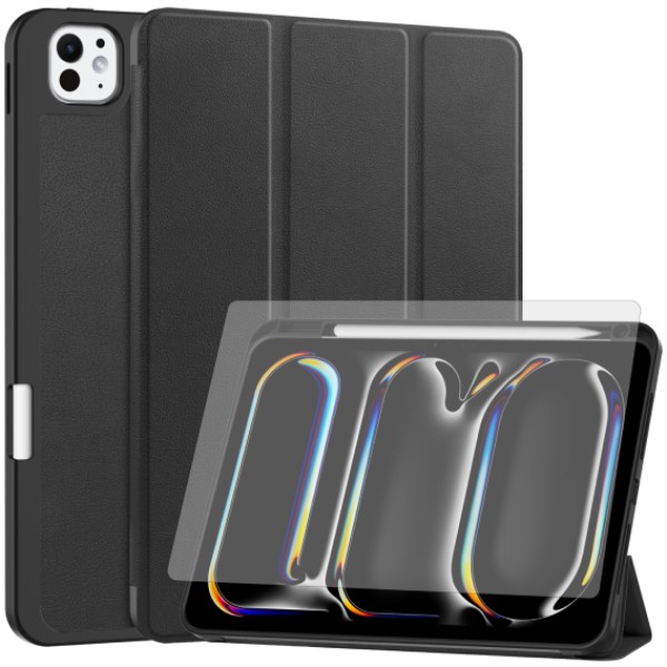 Фото - Чехол для планшета AIRON Premium SOFT for Apple iPad Pro 11 2024 с защ. пленкой и салфеткой Black (4822352781128)