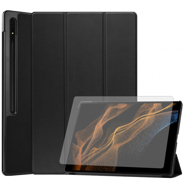 Фото - Чохол для планшета AIRON Premium for Samsung Galaxy Tab S9 Ultra 14.6'' 2023 із захисною плівкою та серветкою Black (4822352781111)