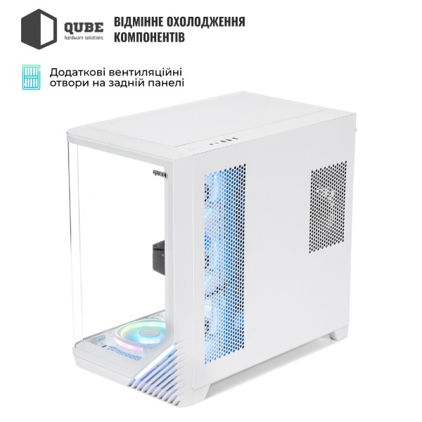 Фото - Системный блок QUBE QB Ryzen 5 9600X RTX 5070 Ti 16GB MRGw 321020 (Ryzen59600XRTX5070TI16GBMRGw321020)
