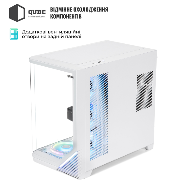 Фото - Системний блок QUBE QB Ryzen 5 9600X RTX 5070 Ti 16GB MRGw 321020 (Ryzen59600XRTX5070TI16GBMRGw321020)