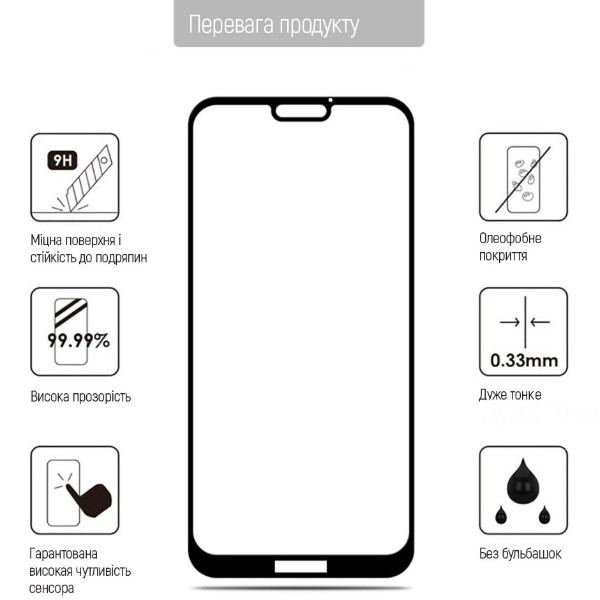 Фото - Захисне скло для смартфону Colorway 9H FC glue for Samsung Galaxy A06 Black (CW-GSFGSGA065-BK)