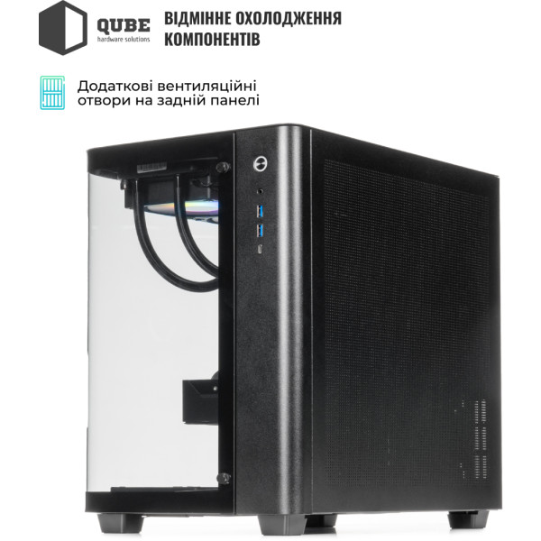 Фото - Системний блок QUBE QB Ryzen 7 9800X3D RTX 5070 Ti 16GB TK3B 641010Win (Ryzen79800X3DRTX5070TI16GBTK3B641010Win)