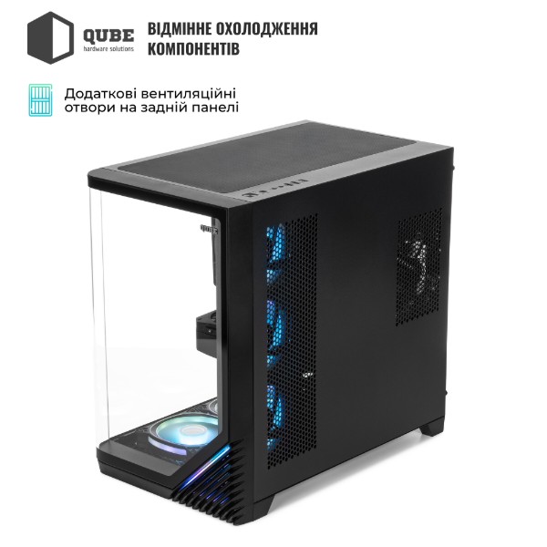 Фото - Системный блок QUBE QB Ryzen 5 9600X RTX 5070 Ti 16GB MRGb 641010Win (Ryzen59600XRTX5070TI16GBMRGb641010Win)