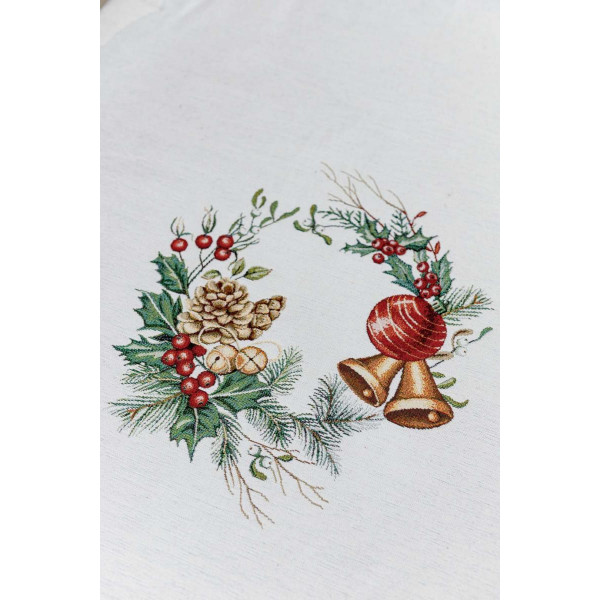 Фото - Скатертина прямокутна Прованс Зимове місто 135х260 см (031297)