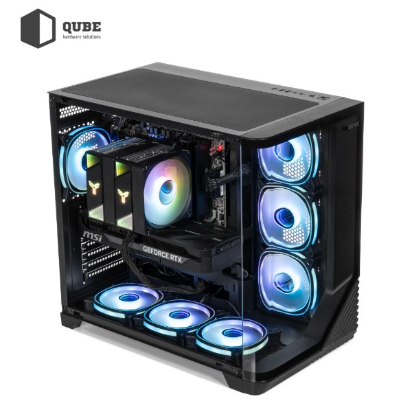 Фото - Системний блок QUBE QB Ryzen 5 9600X RTX 5070 Ti 16GB MRGb 641010 (Ryzen59600XRTX5070TI16GBMRGb641010)