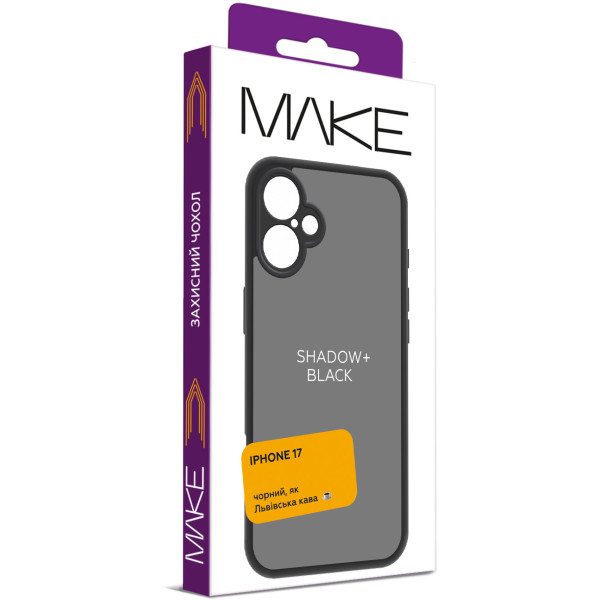 Фото - Чохол для смартфону MAKE Shadow plus for Apple iPhone 17, Black (MCSD-AI17BK)