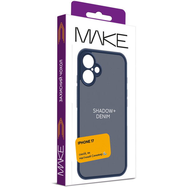 Фото - Чохол для смартфону MAKE Shadow plus Apple iPhone 17, Denim (MCSD-AI17DN)