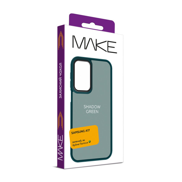 Фото - Чохол для смартфону MAKE Shadow for Samsung A17, Green (MCSD-SA17G)