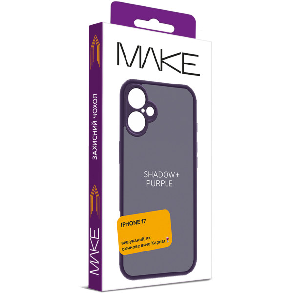 Фото - Чохол для смартфону MAKE Shadow plus for Apple iPhone 17, Purple (MCSD-AI17PL)