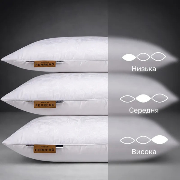 Фото - Подушка стандартная MirSon №15-30 Ferrero EcoSilk White 60х60 см (2200011165325)