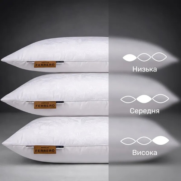 Фото - Подушка стандартна MirSon №15-29 Ferrero EcoSilk White 60х60 см (2200011165295)