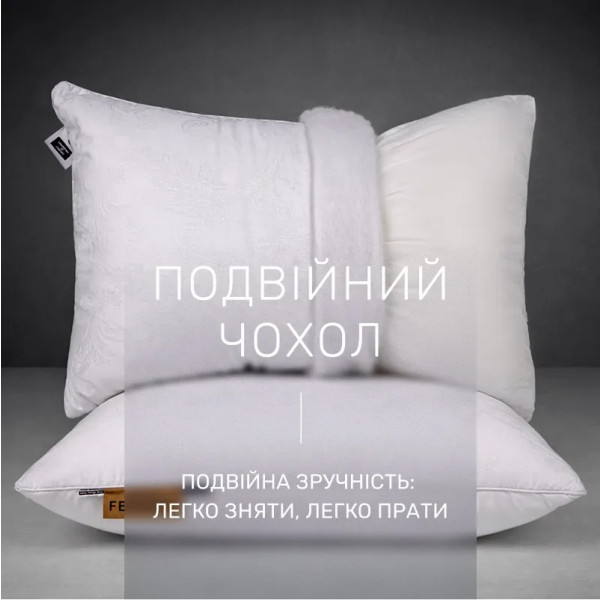 Фото - Подушка стандартна MirSon №15-20 Ferrero Eco-Soft White 60х60 см (2200011165028)