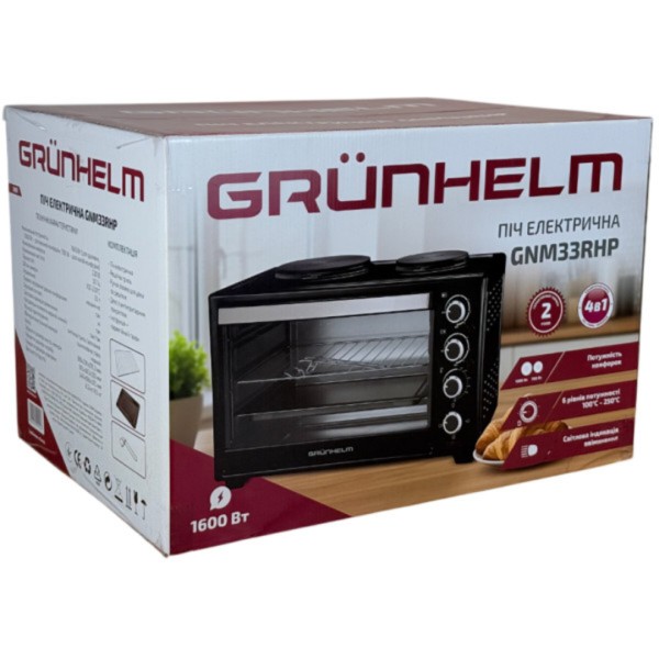 Фото - Піч електрична Grunhelm GNM33RHP