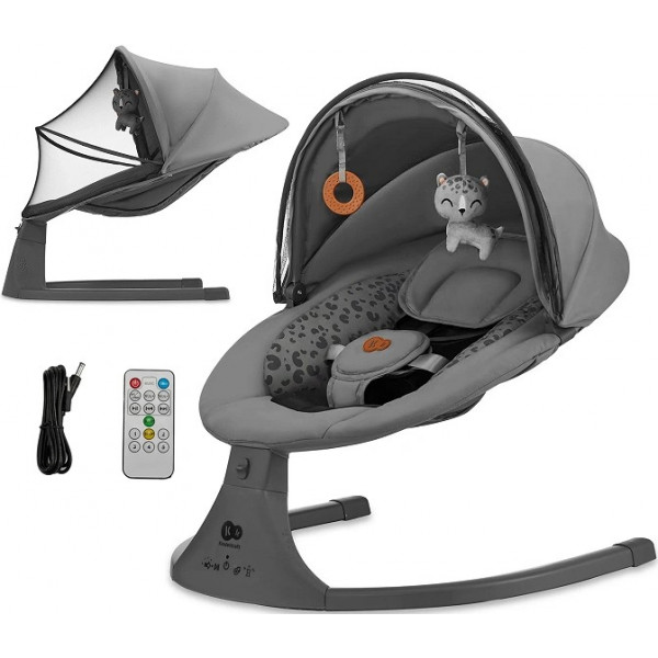 Фото - Крісло-качалка Kinderkraft Lumi 2 Dark Grey (KBLUMI02DGR0000)