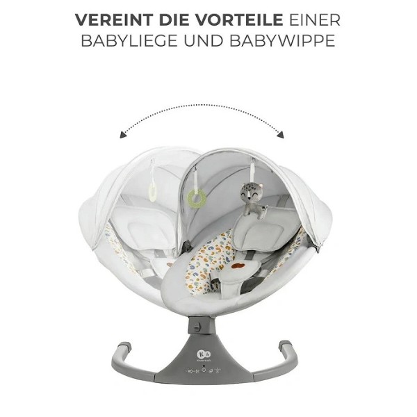 Фото - Кресло-качалка Kinderkraft Lumi 2 Light Grey (KBLUMI02LGR0000)