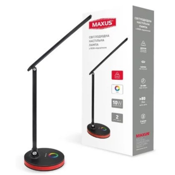 Фото - Настольная лампа Maxus DL 10W 3CCT BL RGB (1-MDL-10W-BLRGB)
