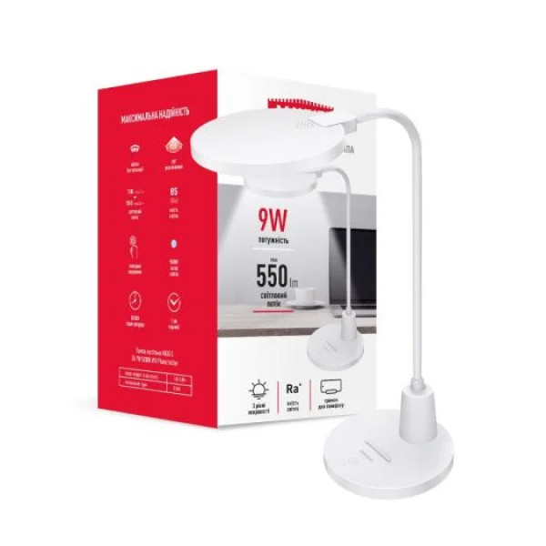 Фото - Настільна лампа Maxus Phone holder White (1-MDL-9W- WH)