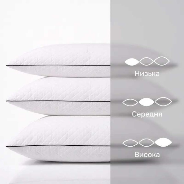Фото - Подушка стандартна MirSon 1488 Royal Pearl memory effekt Висока 70х70 см (2200001540408)