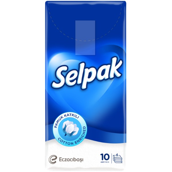 Фото - Салфетки гигиенические сухие SELPAK стандарт 10х10 (36360120)