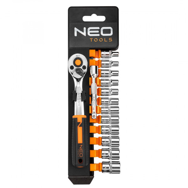 Фото - Набор торцевых головок Neo Tools 1/4" 14 шт (10-000) Фото - Набор торцевых головок Neo Tools 1/4" 14 шт (10-000)