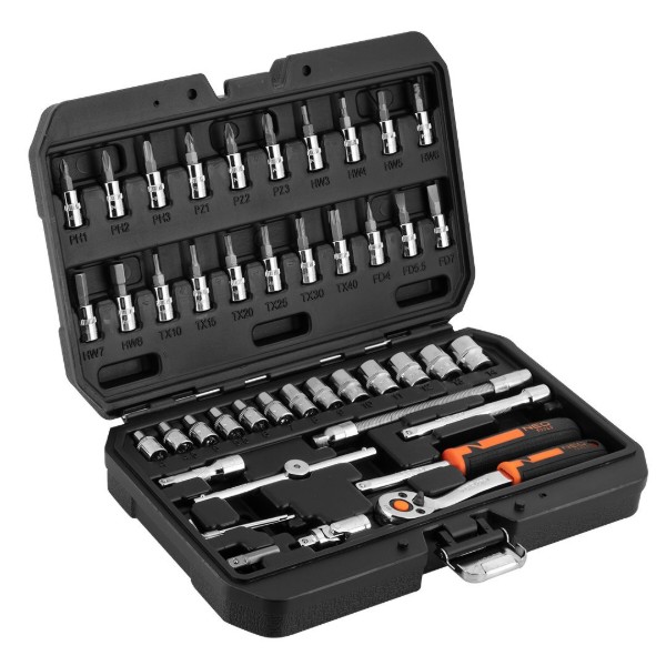 Фото - Набор торцевых головок Neo Tools 1/4" 46 шт. (10-004)
