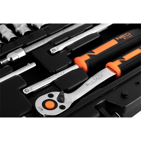 Фото - Набор торцевых головок Neo Tools 1/4" 46 шт. (10-004)