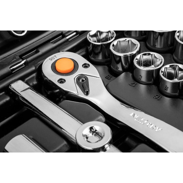 Фото - Набір торцевих голівок Neo Tools 1/2", 1/4" 82 шт. (10-058)