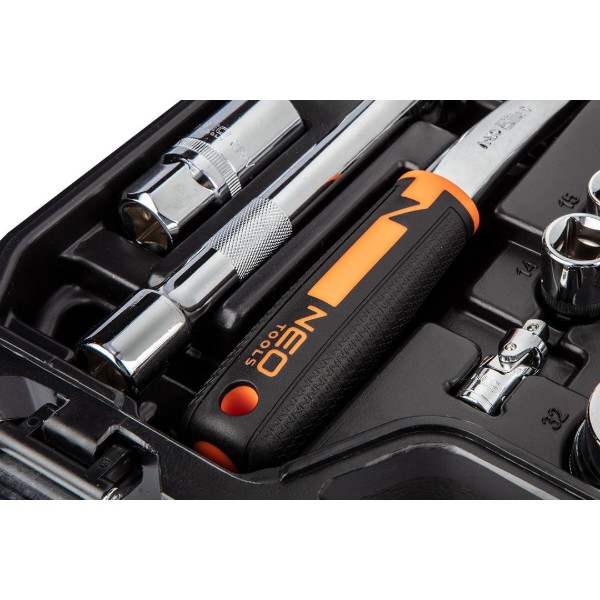Фото - Набір торцевих голівок Neo Tools 1/2", 1/4" 82 шт. (10-058)