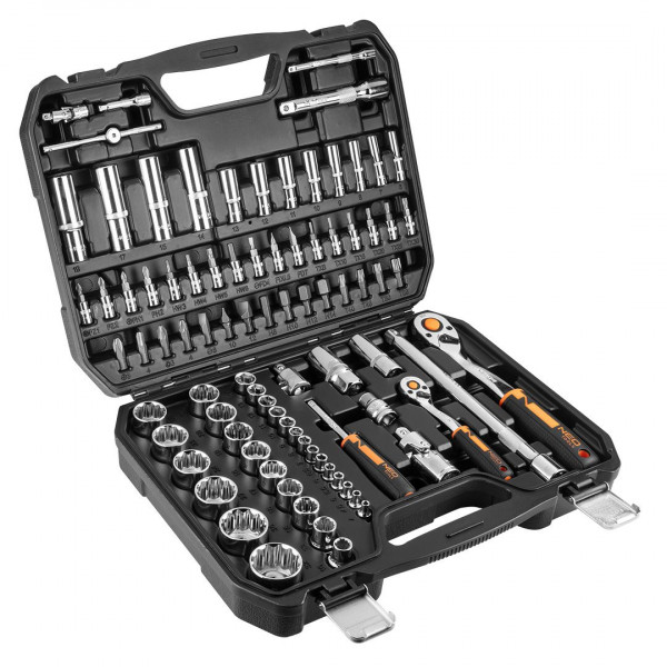Фото - Набор торцевых головок Neo Tools 1/2", 1/4" 86 шт. (10-060)