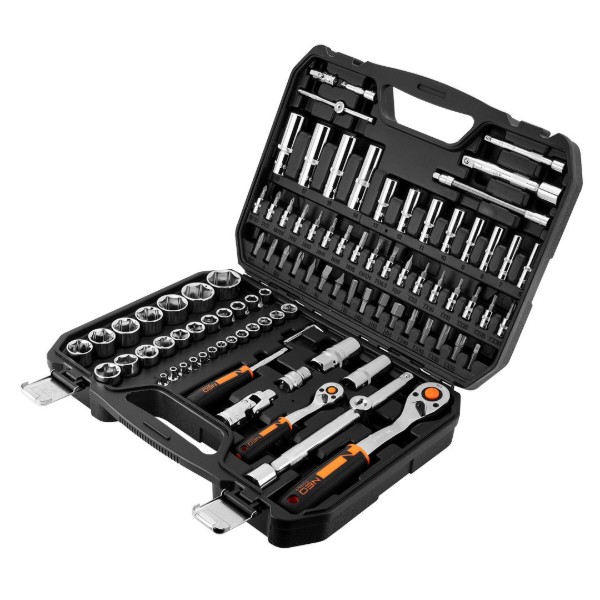 Фото - Набір торцевих голівок Neo Tools 1/2", 1/4" 94 шт. (10-062)