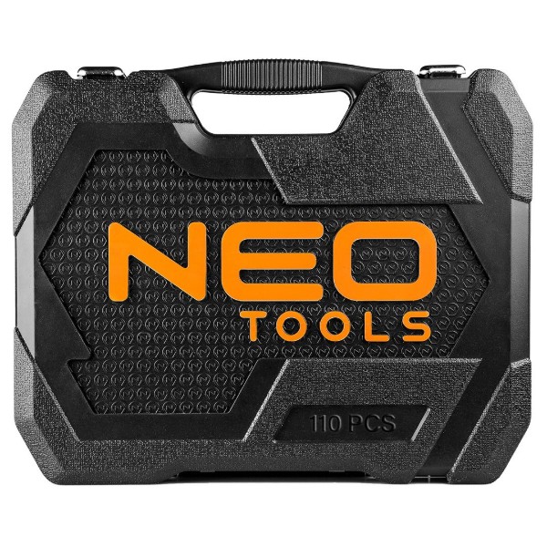 Фото - Набір торцевих голівок Neo Tools 1/2", 1/4" 110 шт. (10-066)